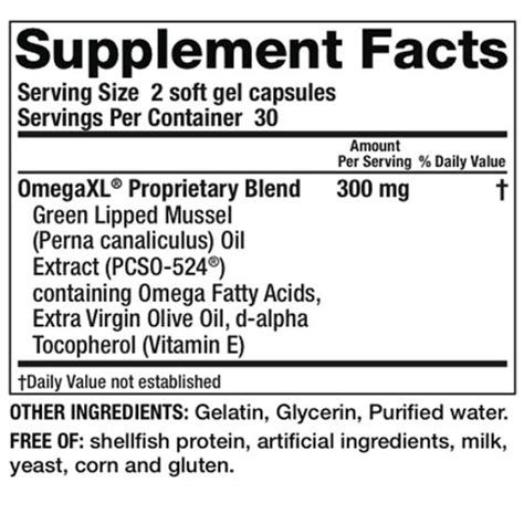 omega xl active ingredients|omega xl ingredients list.